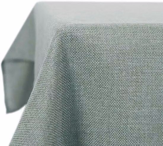 Tovaglia in cotone verde scuro 130x280 cm