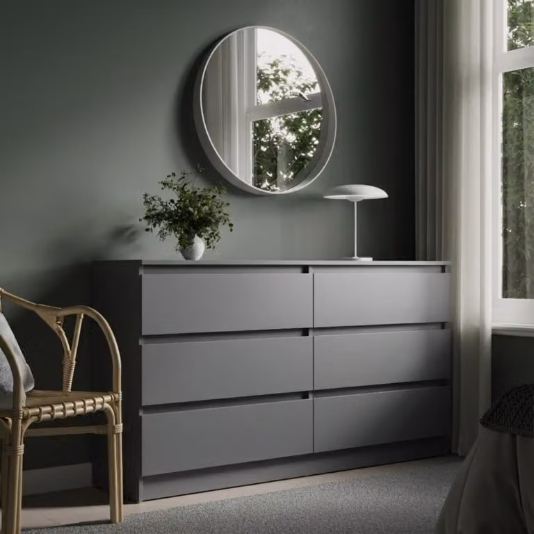 Cassettiera con 6 cassetti 100x78 cm cassettiera in legno bianco cassettiera credenza credenza alta credenza organizer larghezza 100 cm altezza 78 cm