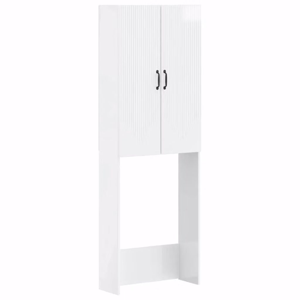 Mobile Bagno Moderno vidaXL HOORN Bianco Lucido L: 66 cm, P: 25,5 cm, H: 190 cm – 2