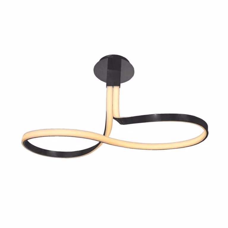 Lampada a sospensione LED VISO nera 26 W 2210 lm in alluminio, dimensioni: 43,5 x 82 x 33 cm, IP20, Zuma Line