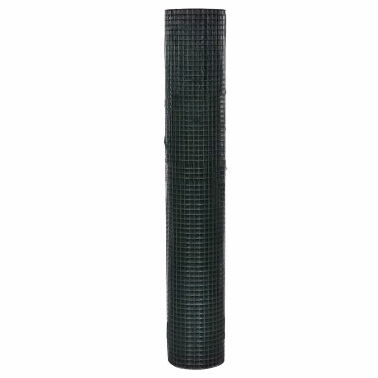 vidaXL Recinzione metallica per polli Acciaio zincato 1x25 m Verde