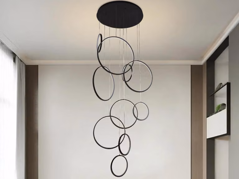 Lampada a sospensione a LED con telecomando, 290W