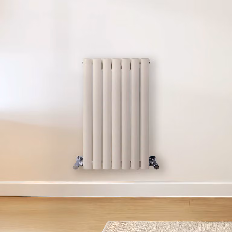 Radiatore di Design Orizzontale Bianco (Pearl Bianco) - 635mm x 413mm - Pannello Doppio  - Revive