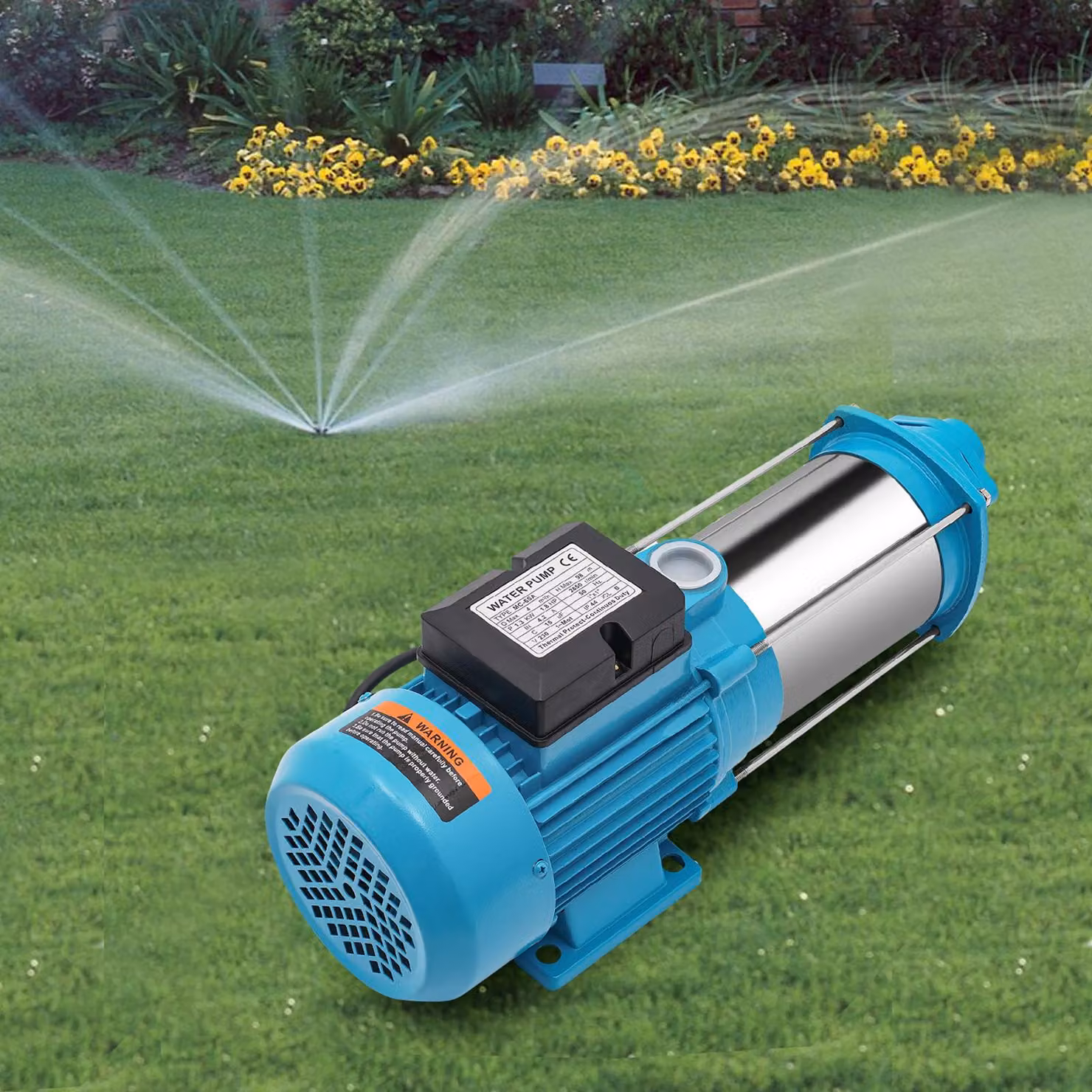Pompa centrifuga da 2200W - Portata di 4000 L/h - Ingresso e uscita da 1 pollice
