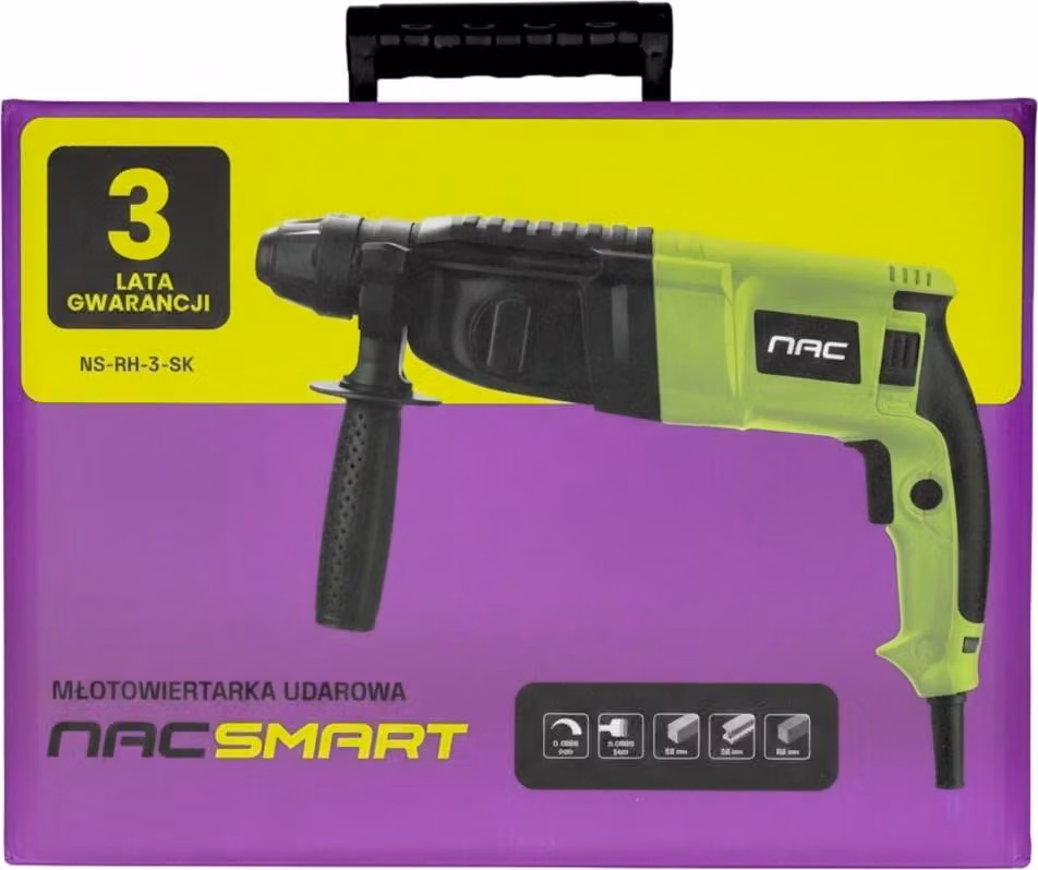 Martello perforatore Nac SMART NS-RH-3-SK, 800W, 3 Joule