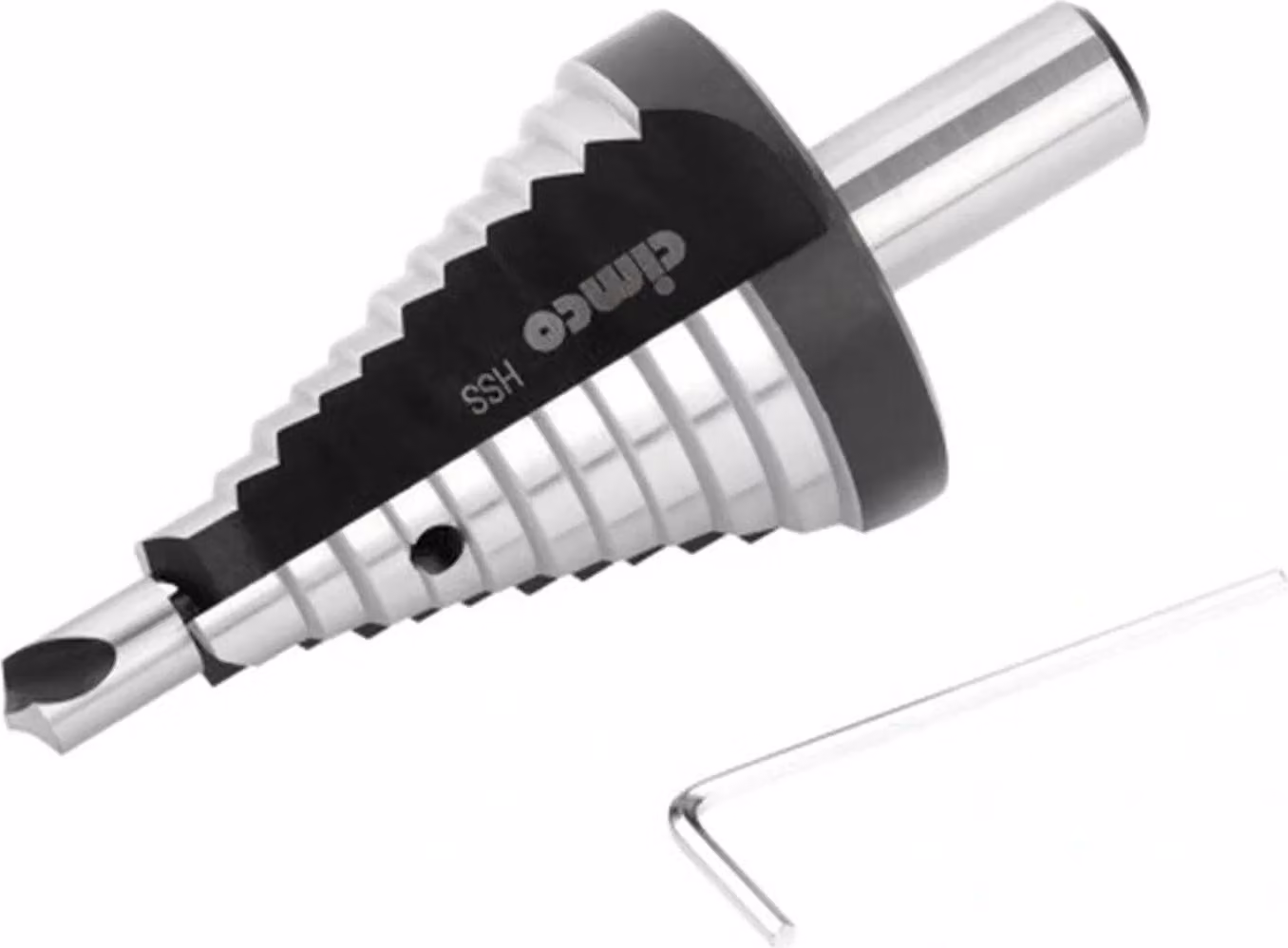 Punta a gradini Cimco HSS, HSS, 12 gradini di foratura, 1 pz.