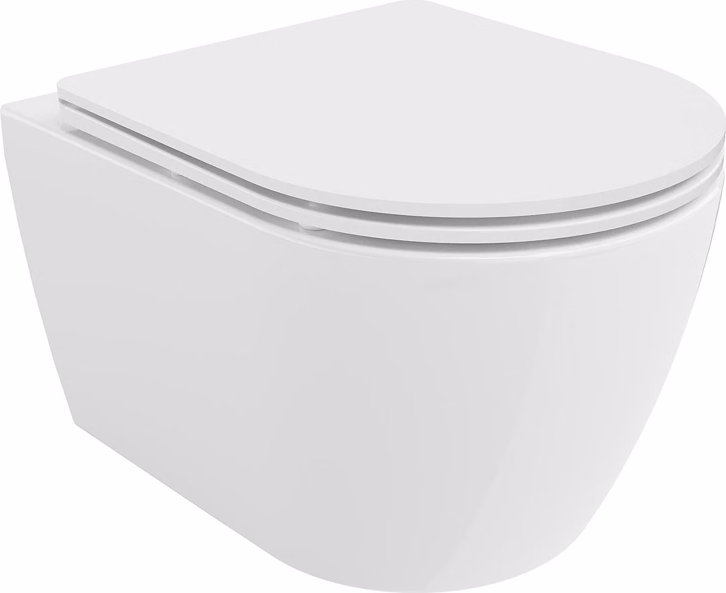 Mexen Carmen vaso WC Rimless Tornado con sedile slim a chiusura rallentata, duroplast, bianco lucido - 30880300T