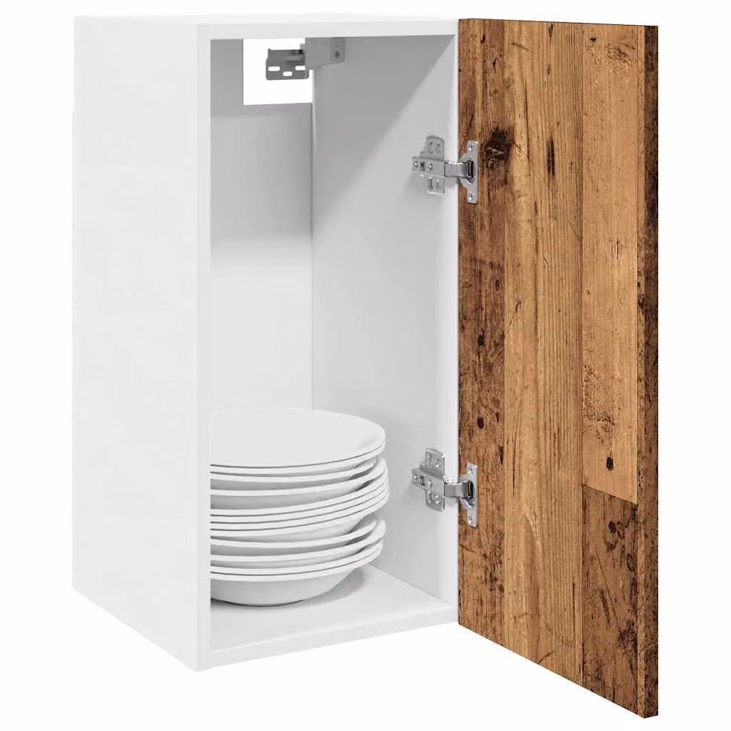 Pensile da cucina moderno vidaXL Lyon in legno e MDF con ante a battente, L/P/H: 30 x 31 x 60 cm, disponibile in marrone o bianco