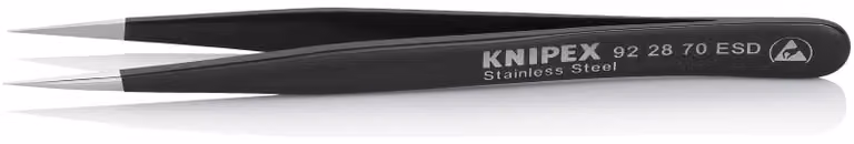 Pinzette ESD 110 mm nere Knipex | 4003773054788