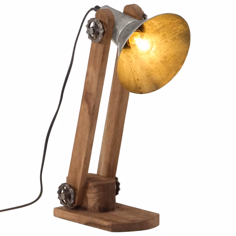 Maison Exclusive - Lampada da scrivania, 25 W, finitura argento vintage, dimensioni 23x13x52 cm, attacco E27