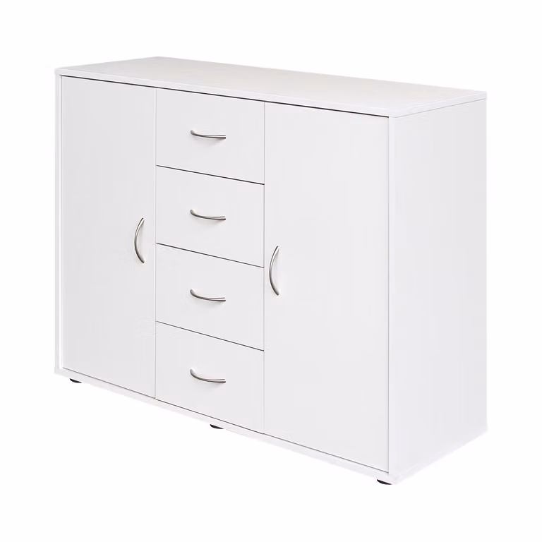 Comò 2 ante + 4 cassetti 1507 bianco
