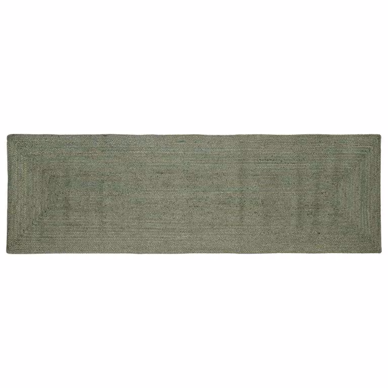 Tappeto da area moderno in juta verde oliva vidaXL L 300 cm x P 80 cm