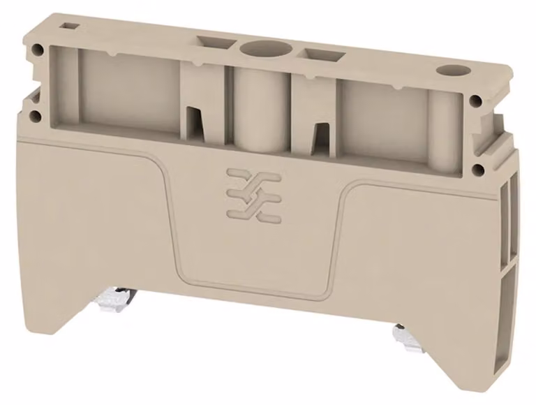 Staffa terminale beige - Staffa terminale per morsetti a vite AEB 35 SC/1