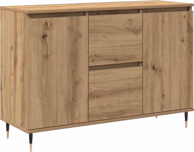 Credenza con cassetto Rovere artigianale 101,5 x 35 x 70 cm