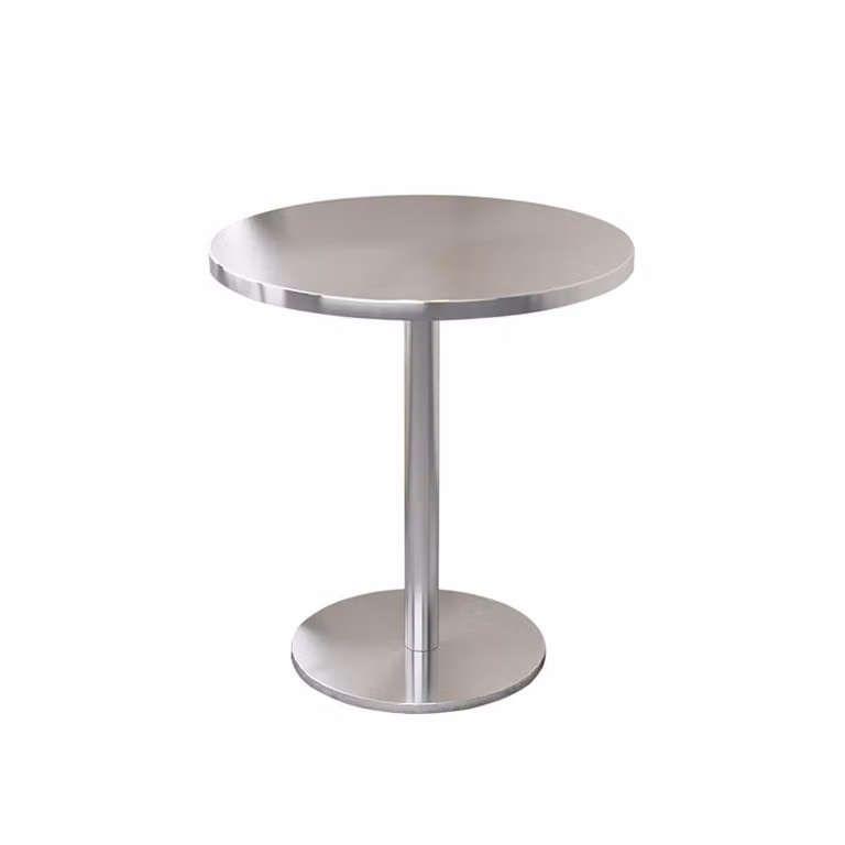 Mobili da ristorazione bar caffè tavolo da catering in acciaio inox piccolo tavolo rotondo tavolo da pranzo tavolo da bistrot tavolo rotondo 70x75cm【BXG-HY70】