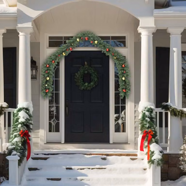 vidaXL Ghirlanda di Natale Decorata con Palline 5 m
