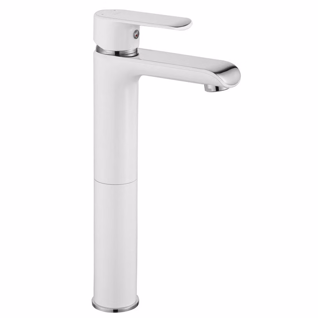 Rubinetto da Lavabo Rea Bloom White Chrom High