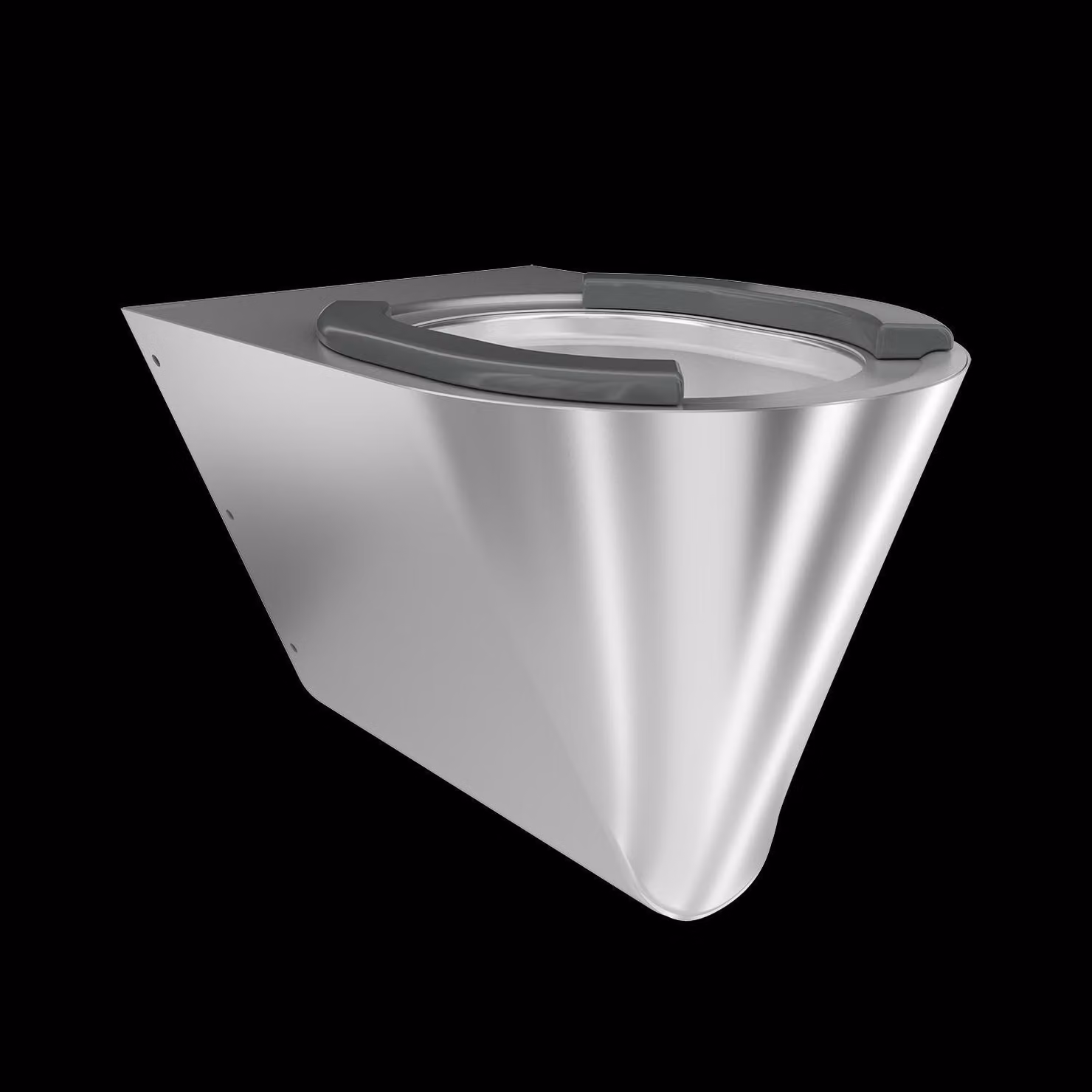 KWC AR T-WC, CAMPUS, acciaio inox, sospeso, 360x365x500 mm, sedile