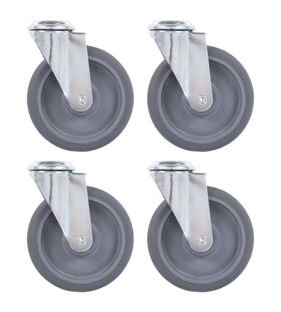 Ruote Girevoli con Foro per Bullone 8 pz 125 mm 277871