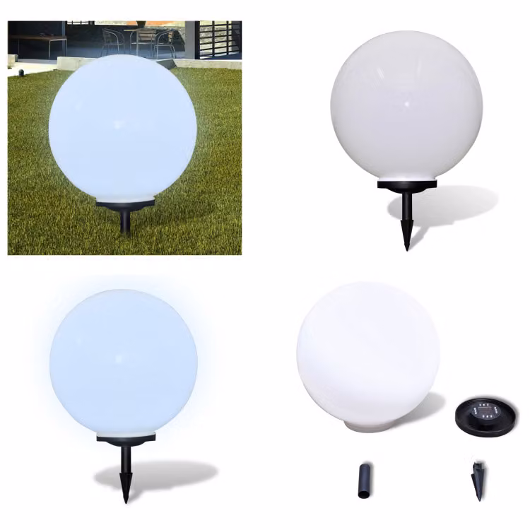 vidaXL Luce da sentiero LED 50 cm con picchetto a terra - Lampada da giardino - Lampade da giardino - Illuminazione da esterno - Illuminazione da esterno