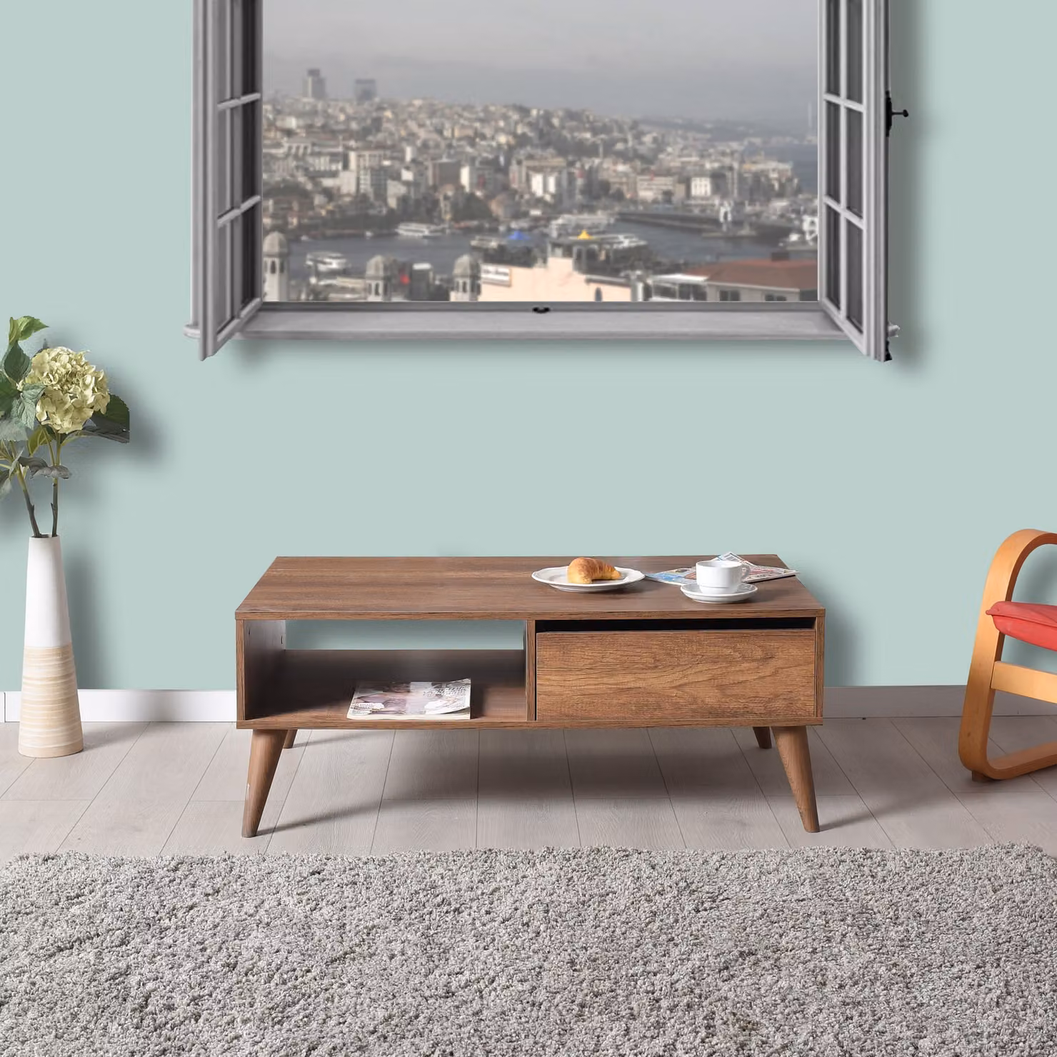 Skye Decor, Shp-655-Oo-1, tavolino, Oslo, 100 % MELAMIN COATED SLIPBOARD, 110 x 65 x 42 cm