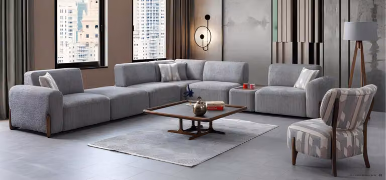 Wohnzimmer Set Polster Sitzgarnitur Eckcouch Couch Sofa Couchen Sessel 2tlg