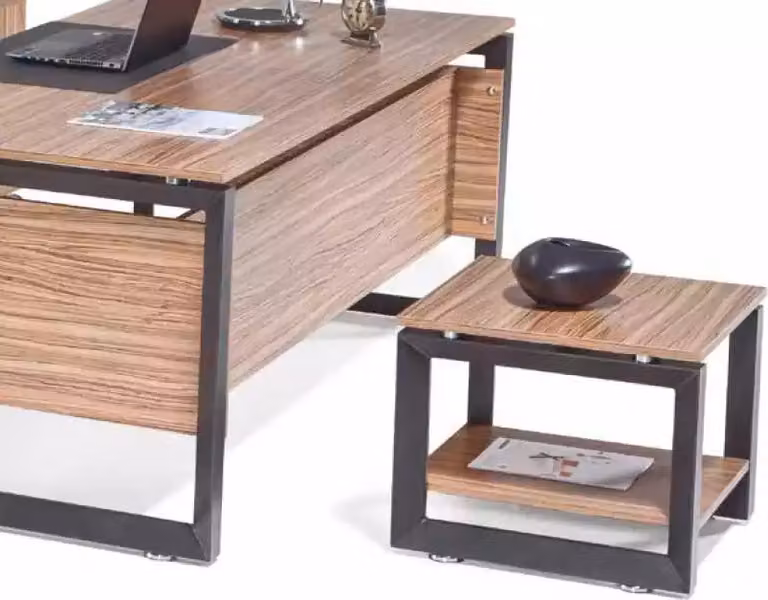 Brauner Quadratischer Couchtisch Luxus Holz Möbel Wohnzimmer Design