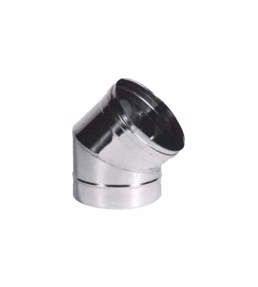 Gomito Inox Settori 45° 15 cm Maral