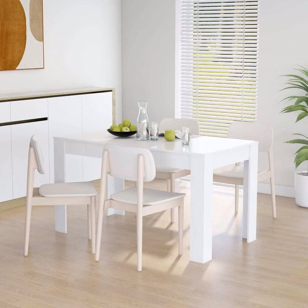 Maison Exclusive - Tavolo da pranzo bianco 140x74,5x76 cm Materiale ligneo
