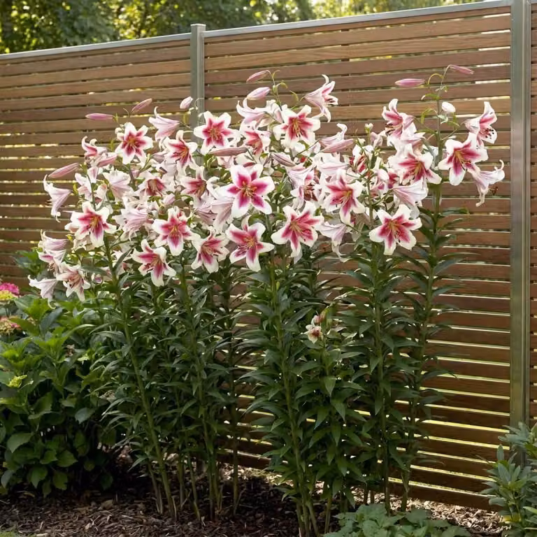Gigli giganti, varietà Altari: bulbi resistenti al freddo, perenni. Confezione da 3 bulbi. Bulbi di tulipani provenienti dall'Olanda, adatti per giardino e vasi (bulbi di grandi dimensioni, senza semi, non trattati artificialmente)