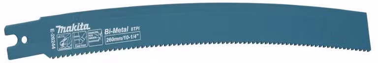 Lama per seghetto alternativo Makita 260/8Z in metallo duro (BiM) per acciaio/ghisa/acciaio inossidabile, confezione da 5 pezzi - E-26244