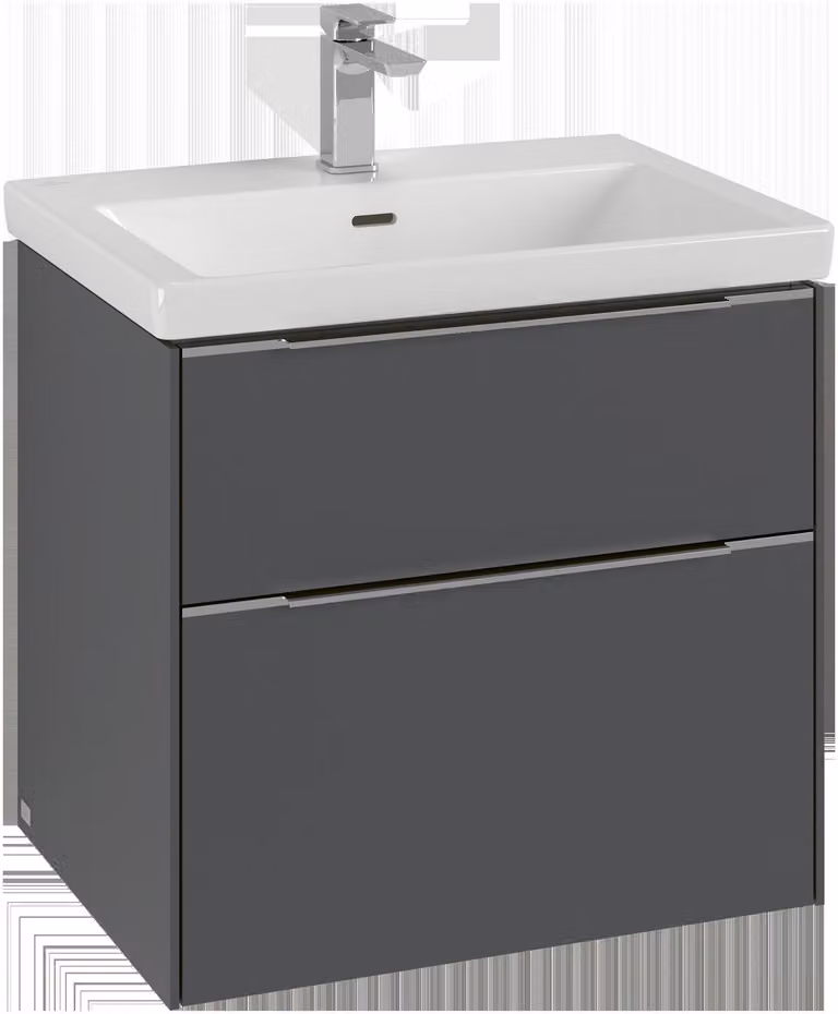 Villeroy & Boch Subway 3.0 armoire sous lavabo, 2 tiroirs, 622x576x478mm, C57601AF, C57601AF