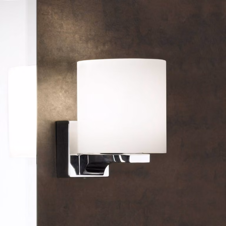 ORION Applique da parete MIRIAM, dimmerabile, Bianco / Opale, Bagno, Metallo, Moderno, Applique