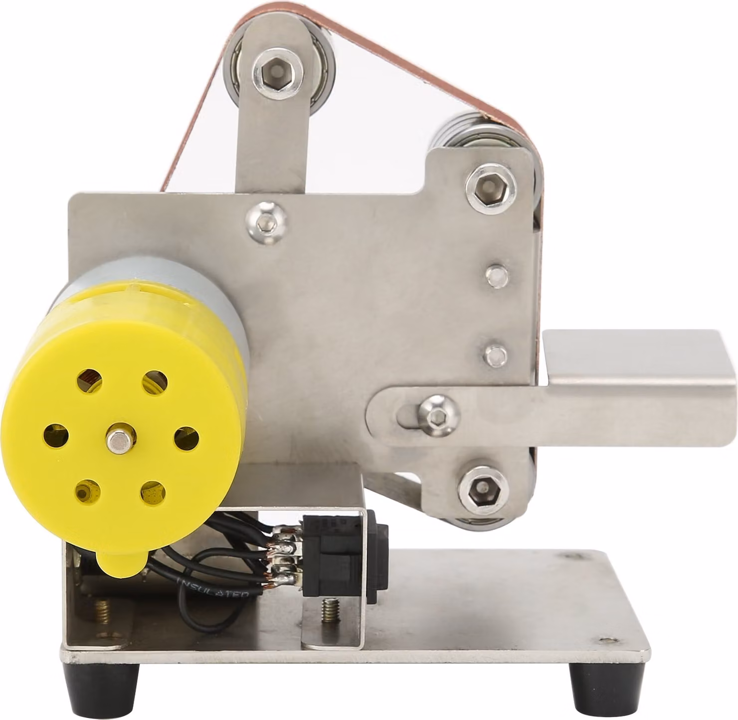 Mini levigatrice a nastro, elettrica, portatile, levigatrice per il fai da te, affilatrice, smerigliatrice, spina AC110-240VEU, 895 (200 W)