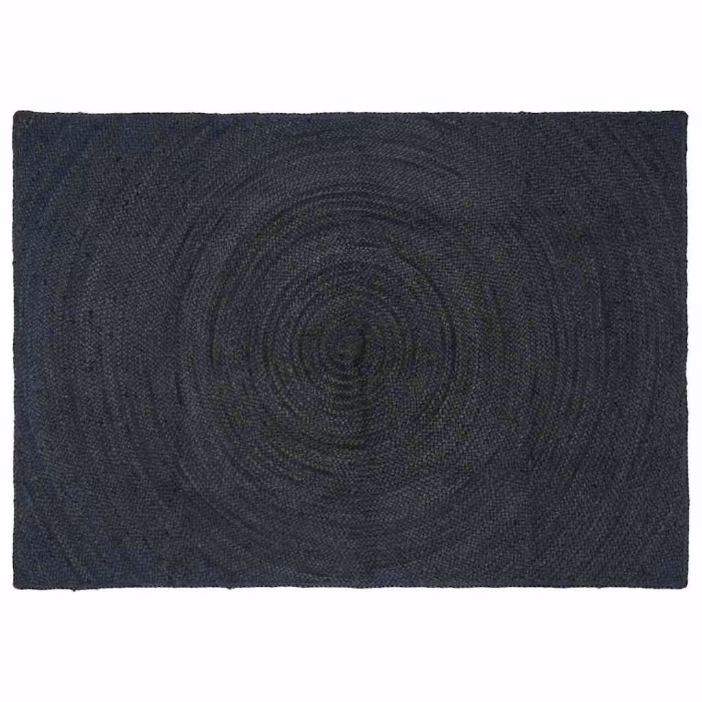 Tappeto in juta vidaXL per area, rettangolare, Grigio Antracite, L 120 cm x P 170 cm