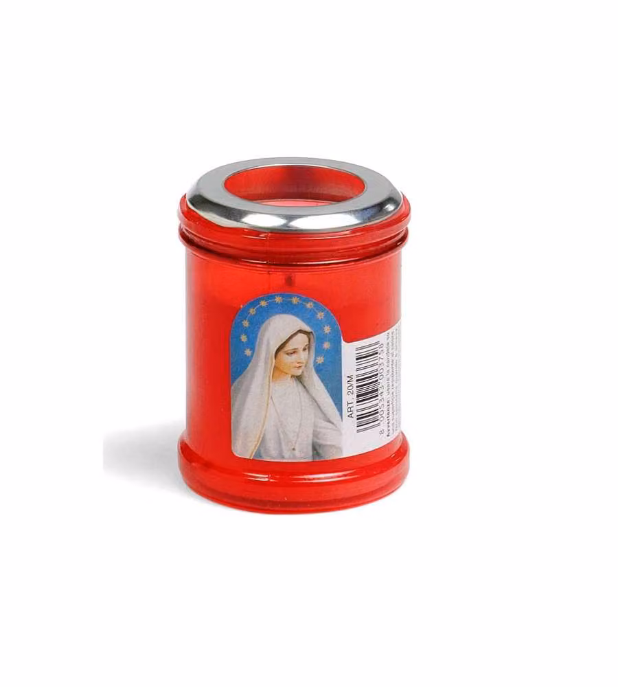 Cero Votivo Luce Eterna Rosso  T20