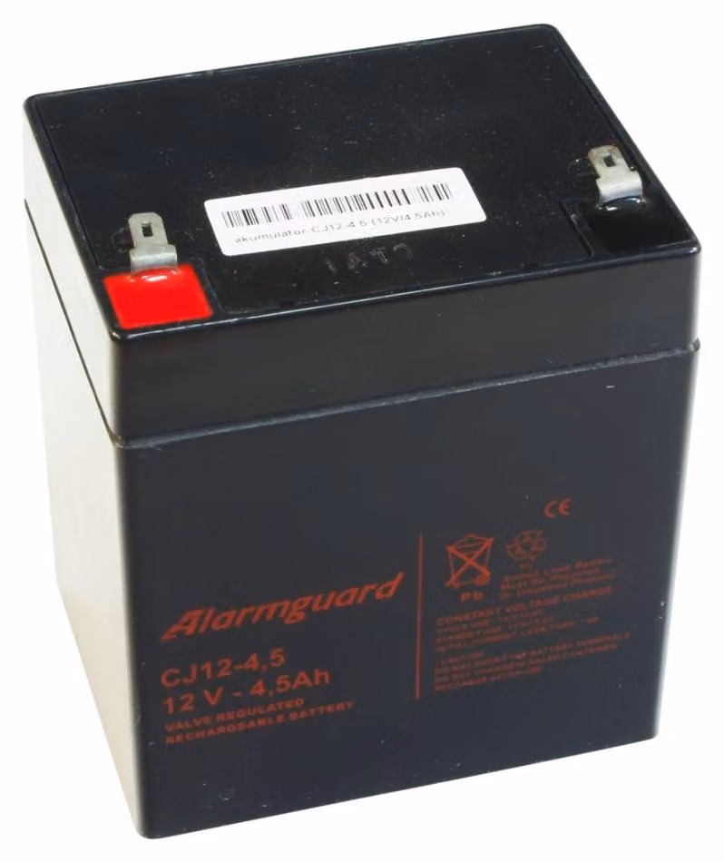 ALARMGUARD CJ12-4,5 Batteria al piombo-acido senza manutenzione 12V, capacità 4,5Ah, durata 5 anni