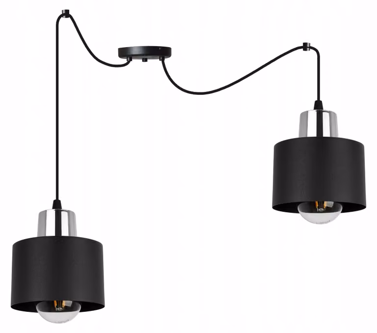 Moderna Lampada A Sospensione Lampada A Led Nera
