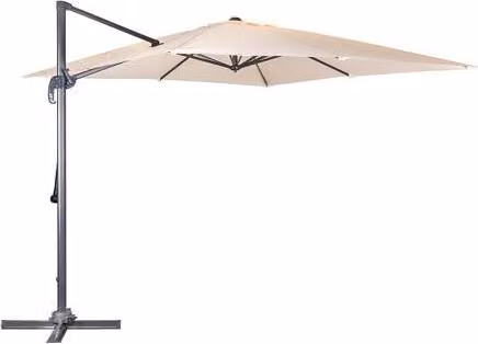 Ombrellone quadrato sospeso TUCSON 300 x 300 cm, beige