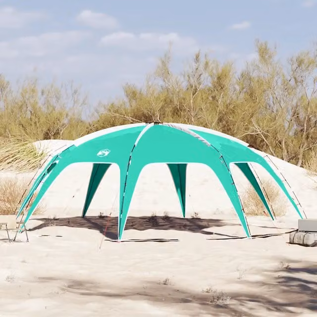 Tenda da campeggio e per feste impermeabile DESIGN IN in poliestere e fibra di vetro, colore verde mare e turchese, L: 695 cm, P: 295 cm, H: 26 cm