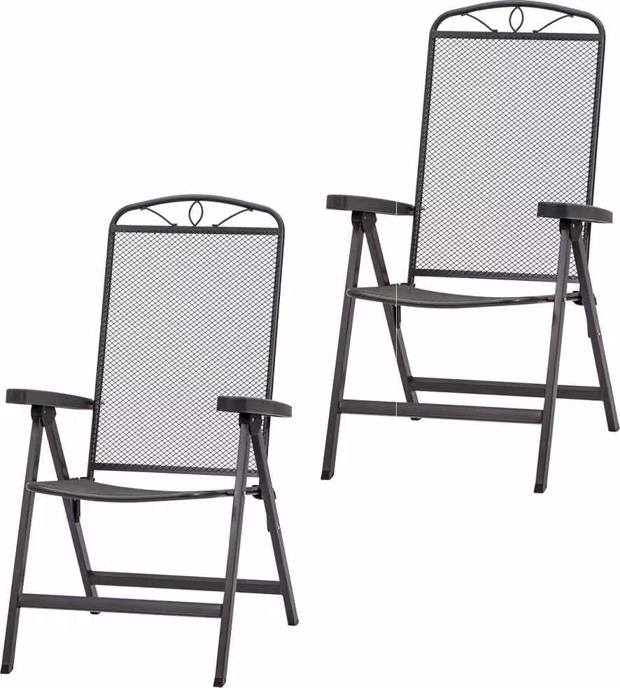 Set di 2 poltrone pieghevoli Siena Garden Elda