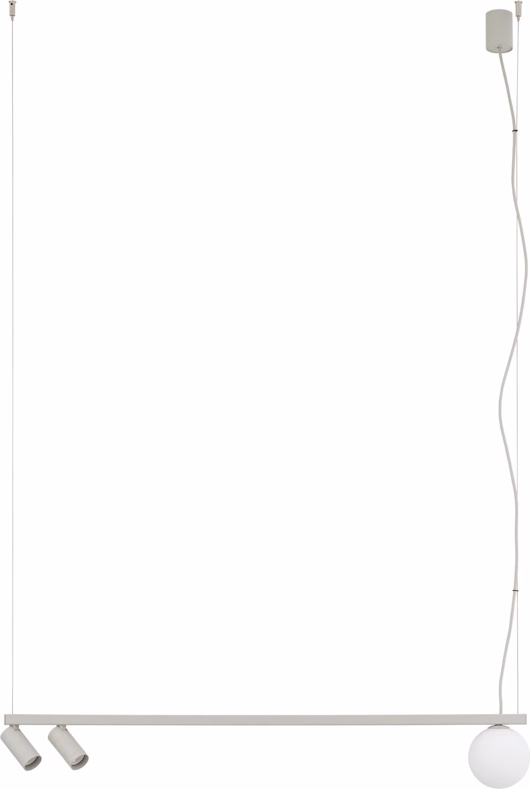 NOWODVORSKI Fourty Silk Gray Lampada a sospensione in alluminio