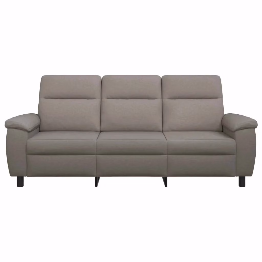Divano moderno vidaXL in tessuto beige e grigio con struttura in metallo L: 214 cm, P: 90 cm, H: 95 cm – 2