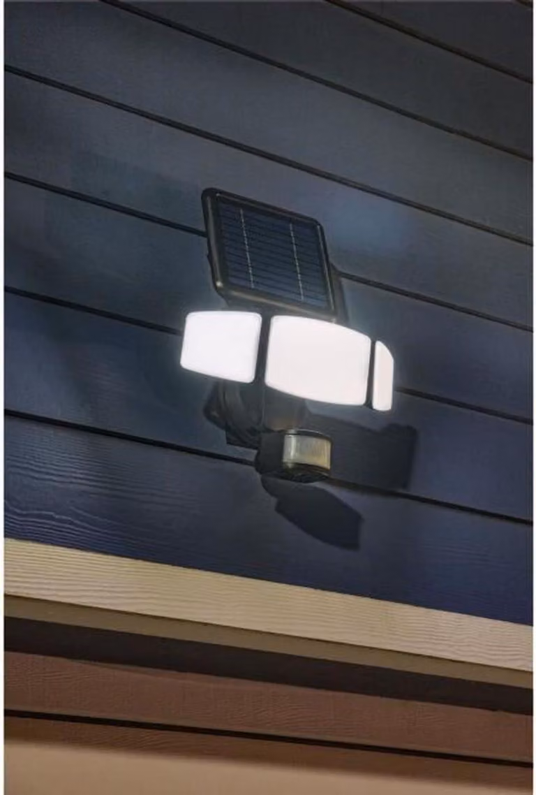 Very bright 3-head solar spotlight with presence detector - 1000LM - GALIX