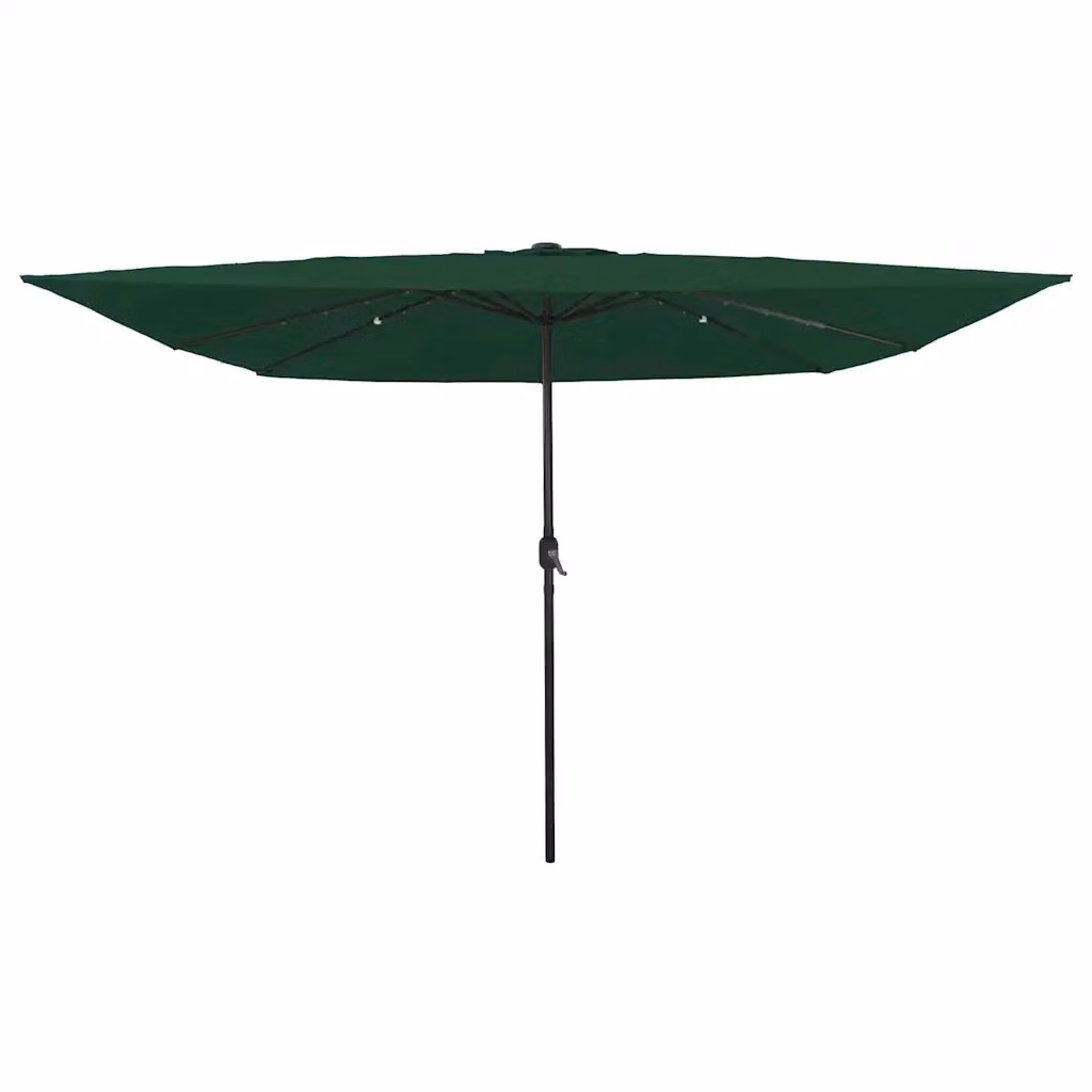 Ombrello parasole da giardino verde in poliestere e acciaio L/P/H: 295 x 295 x 245 cm – 2