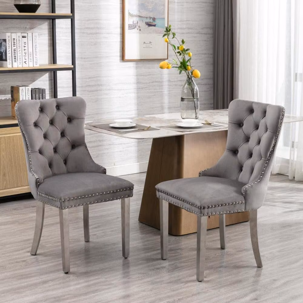 Sedia da pranzo - Sedia - Sedia a conchiglia - Sedia da cucina - Set da pranzo - Set da 2 - Design moderno