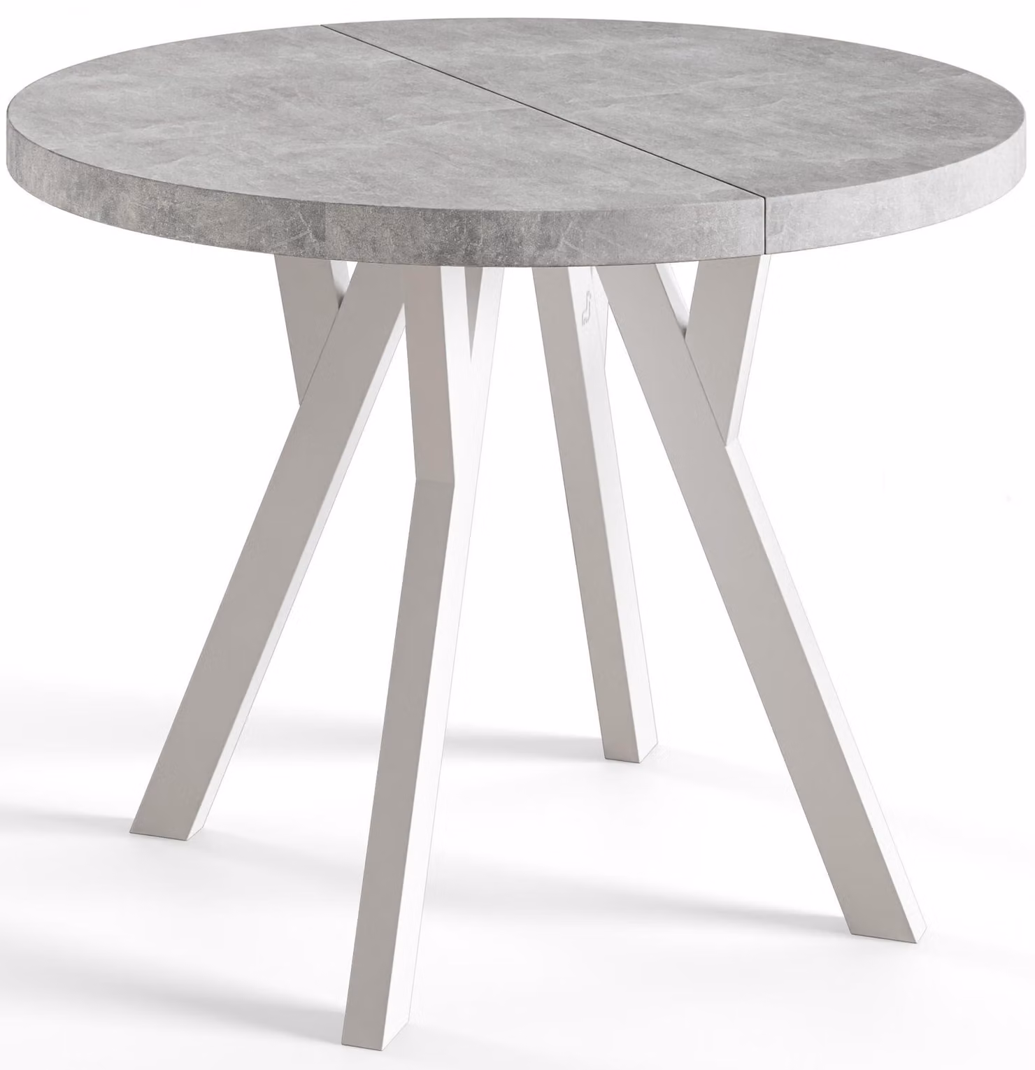 Alpi Moebel, Tavolo da Pranzo, Tavolo per Mangiare Allungabile, Diametro da 90 cm, At, Collezione Ovo