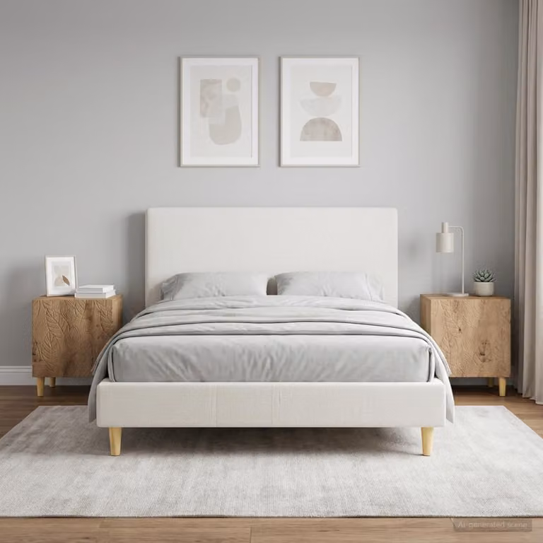 Set di 2 comodini moderni vidaXL in legno di eucalipto color marrone L 43 cm x P 34,5 cm x H 50 cm