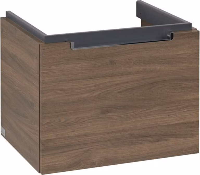 Villeroy & Boch Subway 2.0 meuble sous lavabo, 1 tiroir, lavabo au centre, 537x420x423mm, A68610VH, A68610VH
