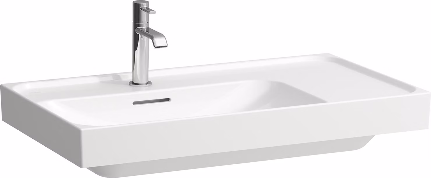 LAUFEN MEDA lavabo, encastrable, 800x460mm, tablette à droite, 3 trous pour robinetterie, avec trop-plein, H8171160001081, H8171160001081
